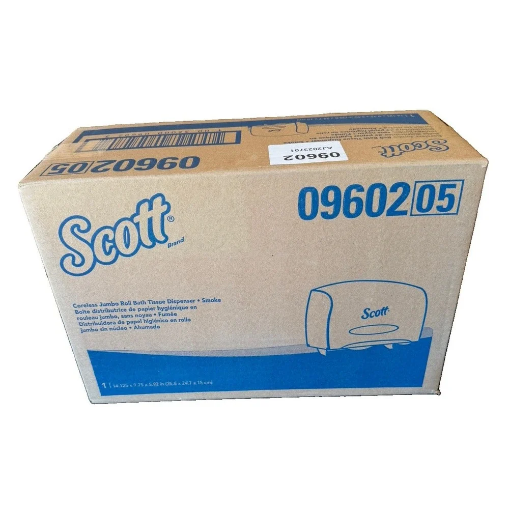Scott 09602-05 Coreless Jumbo Roll Bath Tissue Dispenser Color Smoke New In Box